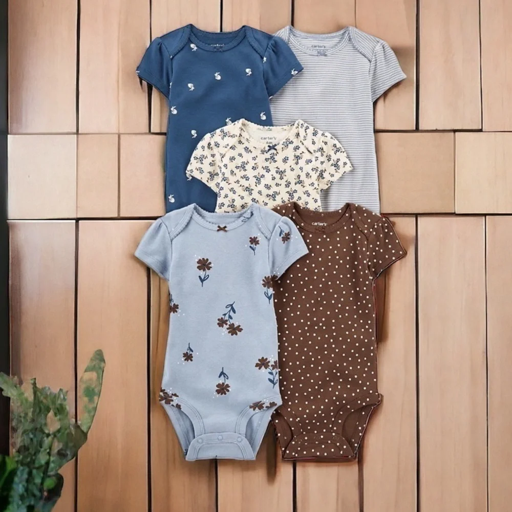 Carters 5 pack short sleeve Bodysuit | SIZE 12m